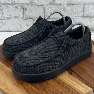 Volcom Chill Mens 6.5 Womens 8.5 Wide Black Composite Toe EH Slip On Work Shoes